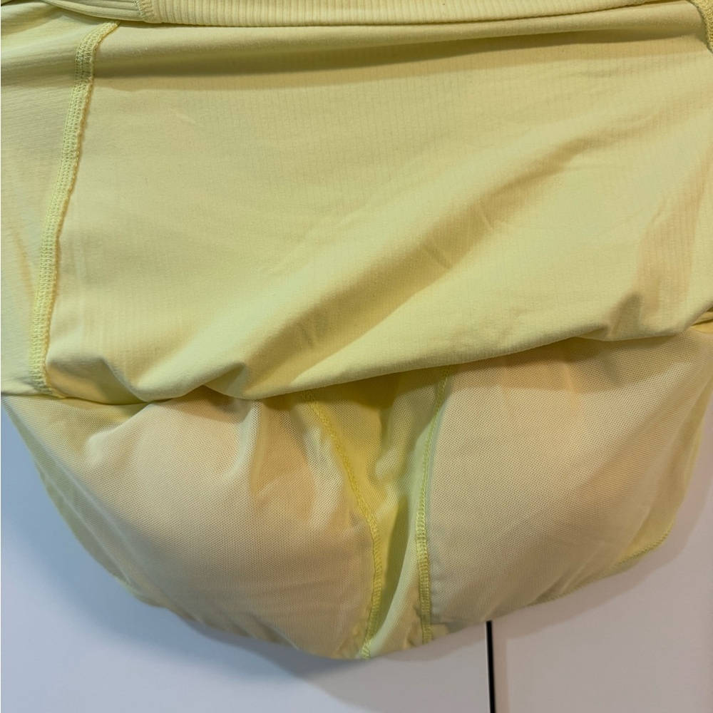 Lemon Yellow Ribbed Tank Top - Picture 3 of 5